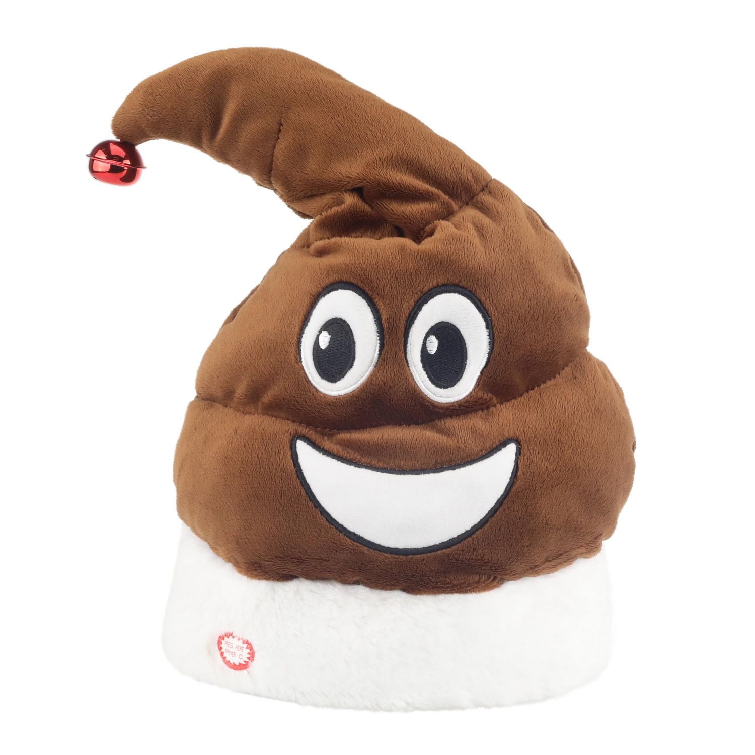 Holiday Time Singing Animated Plush Christmas Poo Hat