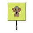 thumbnail image 2 of Carolines Treasures Checkerboard Lime Green Wirehaired Dachshund Leash or Key Holder 7Hx4.25W multicolor, 2 of 2