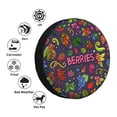 thumbnail image 4 of Sikiie Berry Fruits PVC Leather Spare Tire Wheel Cover Spare Tire Cover, for Car Truck SUV Camper Trailer Universal Fit(14-17in)-17 inch, 4 of 6