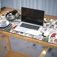 thumbnail image 3 of Long Mouse Pads for Desk,Multicolor Christmas Pattern Desk Mats on Top Of Desks, Desk Mouse Pad Extra Large with 3mm Non-Slip Base and Stitched Edge for Gaming,Office,Work,Home 35.4x15.7in, 3 of 5