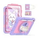 thumbnail image 1 of wonim11 cantis Case for iPad 11-inch (A16) 2025/ iPad 10th Generation 2022 (10.9 inch) with Screen Protector, 11th Case with 360 Degree Rotating Stand/Shoulder Strap/Pencil Holder, Light Purple+Pink, 1 of 1