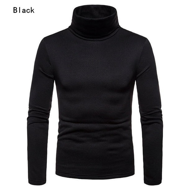 Mens Thermal Turtle Neck Skivvy Turtleneck Sweaters Stretch Shirt Tops