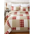 thumbnail image 2 of Eddie Bauer Home | Camino Island Collection | 100% Cotton Reversible & Light-Weight Quilt Bedspread with Matching Sham, 2-Piece Bedding Set, Pre-Washed for Extra Comfort, Twin, Red, 2 of 5