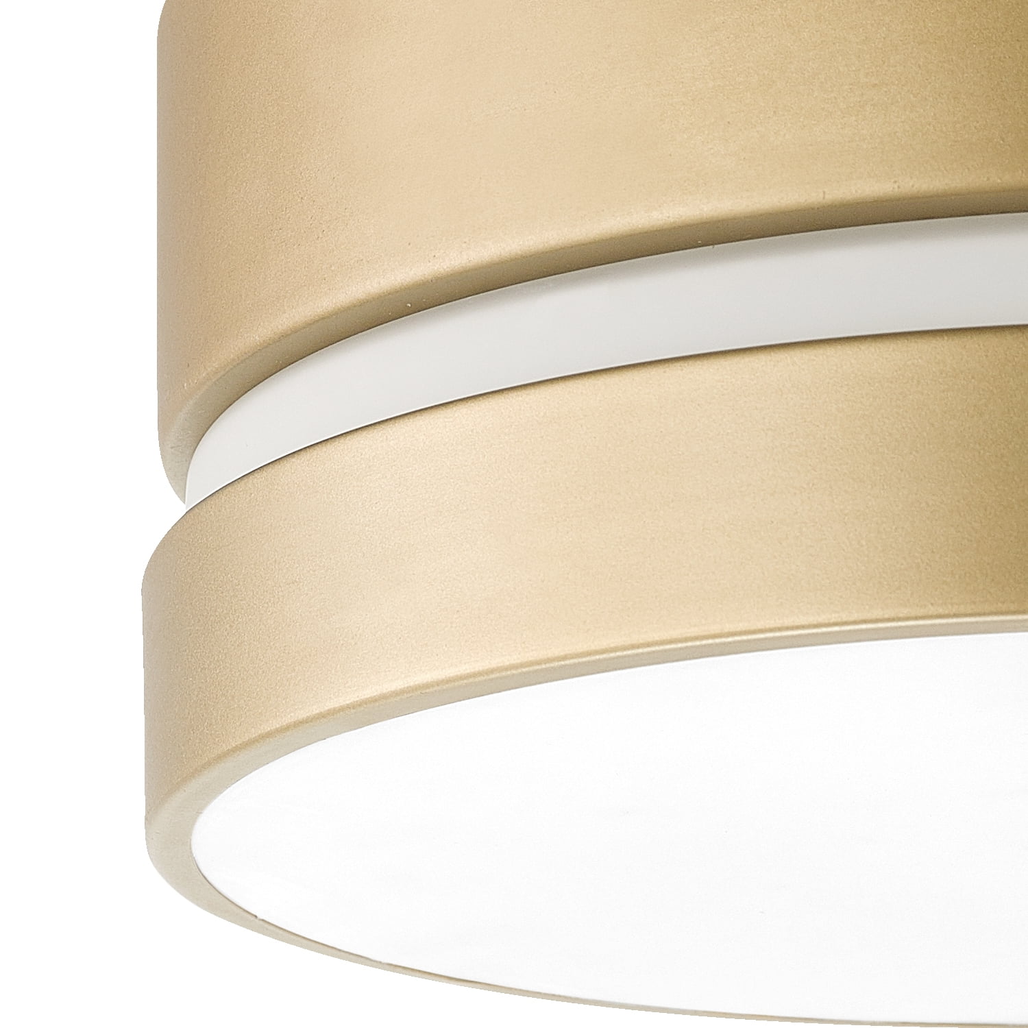 Novogratz x Globe Aurora 2-Light Soft Gold Flush Mount Ceiling Light with Inner Frosted Shade, 60754