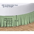thumbnail image 5 of SGI Bedding Round Bed Skirt |Wrap Around Microfiber Bed Skirt | Fade Resistant, Wrinkle Free, Anti-static, Decorative, Extra Storage Space, Clutter-Free | 87" Diameter / 14" Drop, Moss, 5 of 8