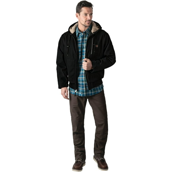 Walls Men's Super Duck Hooded Bomber Jacket, Midnight Black, X-Large