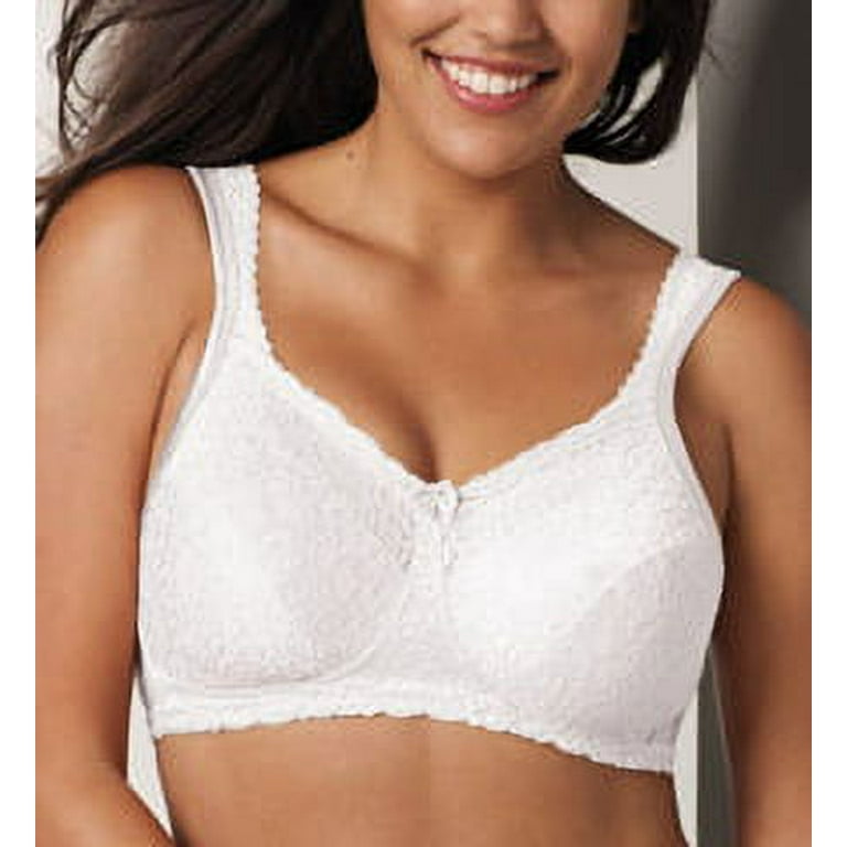 Playtex 18 Hour 4088 Breathable Comfort Lace Wirefree Bra Honey 42B Women's  