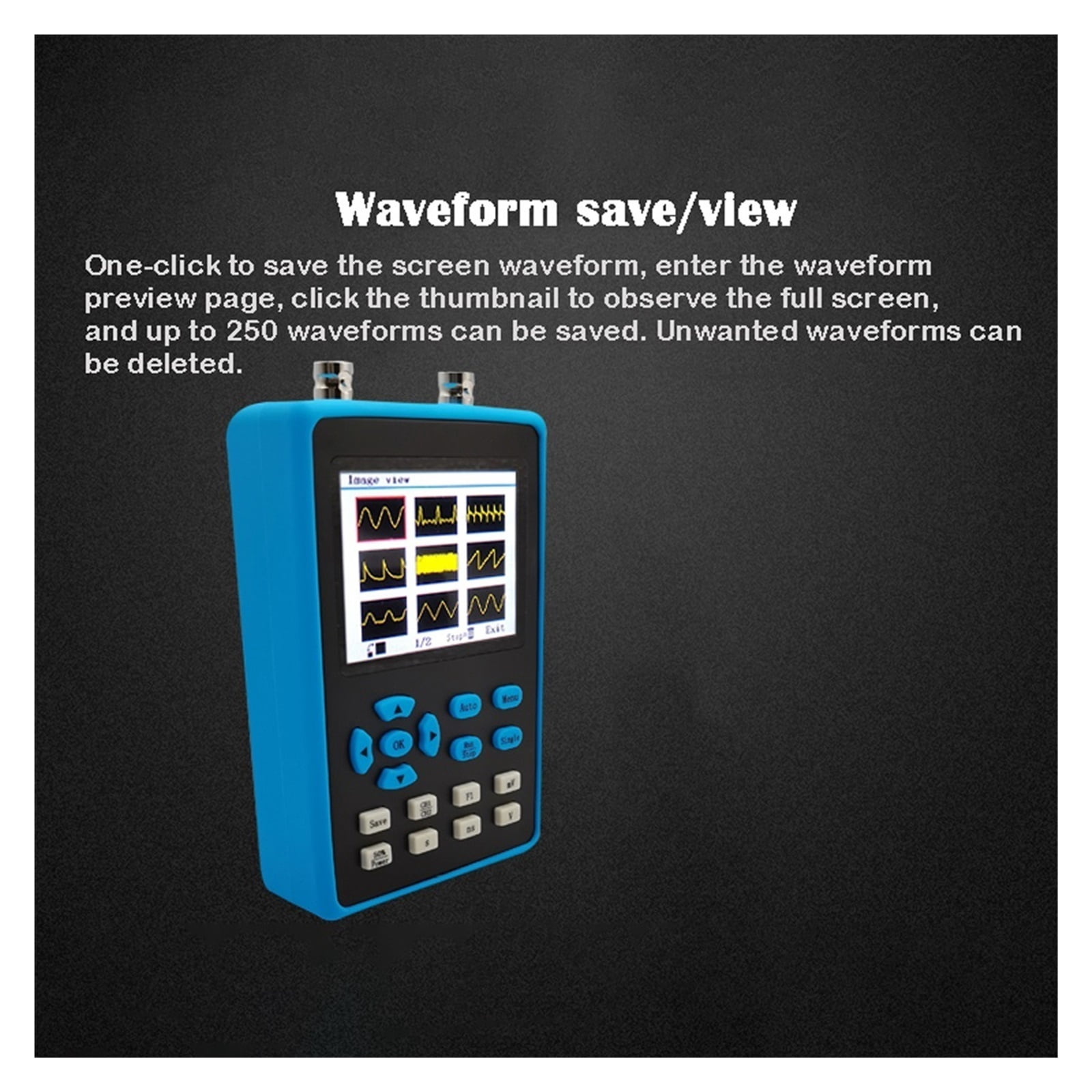 DSO2512G Digital Oscilloscope 120M Bandwidth Dual/Single Channel Oscilloscope Handheld FFT Spectrum Analysis ,Professional Designed