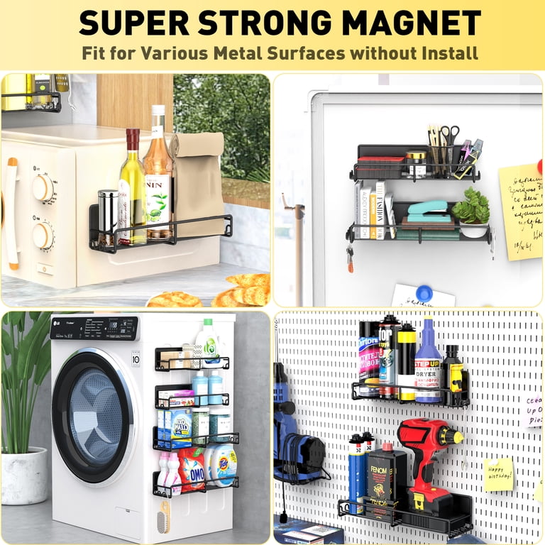 Yeabett 4-Pack Magnetic Spice Rack for Refrigerator photo 3