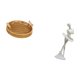 thumbnail image 5 of Cestas de almacenamiento,Cestas de almacenamiento de cocina tejidas con asas hechas a mano,Figura de escritorio,Estatua de bailarina de ballet,adorno de escritorio,decoración del hogar,Estatua, 5 of 8
