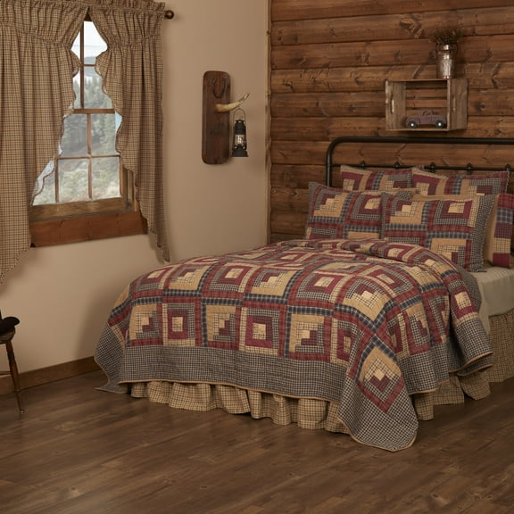 VHC Brands Millsboro 3 Piece Quilt Set (1 King Quilt, 2 King Shams)