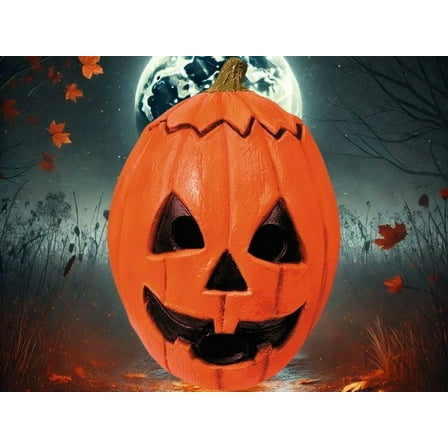 Trick Or Treat Studios MAJMDP121 Adults Don Post Studios Halloween 3 Season of The Witch Orange Pumpkin Latex Mask