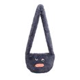 thumbnail image 2 of Bolso mujer invierno mullido hombro felpa axila bolso lindo Tote (gris), 2 of 9