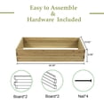 thumbnail image 2 of LuxenHome Wood 3.8ft x 2ft Raised Garden Bed, 2 of 9