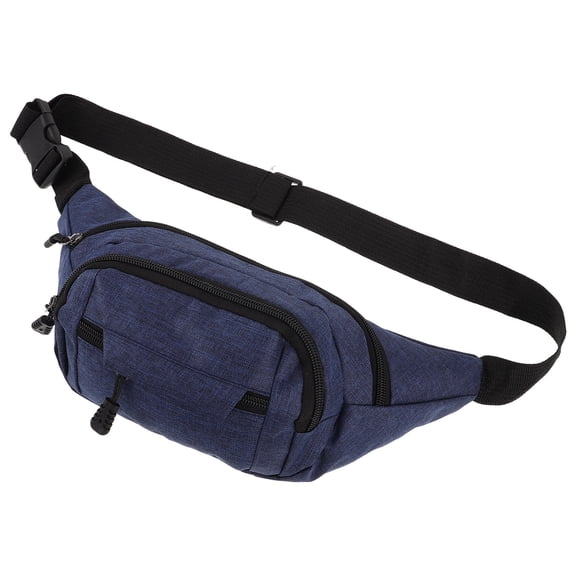 WEUVEB Cycling Waist Bag Multi Functional Compartments Wear Resistant for Men's Outdoor 1 Pcs