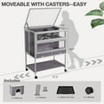 thumbnail image 4 of Aivituvin Guinea Pig Cage, Moveable Metal Frame Hamster Cage Anti-Chewing with Aluminium Alloy Edge, Hideouts, Ramps, Seesaws Chewing Toy, Deeper Pull-Out Leakproof Tray for Indoor Outdoor（White）, 4 of 6