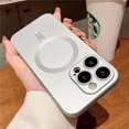 thumbnail image 1 of Luxury Matte For Magsafe Wireless Charging Case For iPhone 15 11 13 12 14 Pro Max Plus Magnetic Phone Cases Lens Protector Cover, 1 of 7