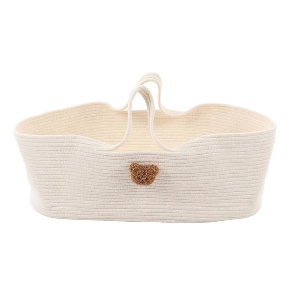 Baby Sleep Basket Folding Storage Cartoon Safe Portable Cotton Baby Carry Basket