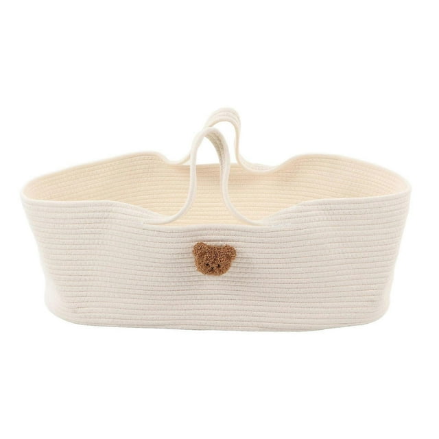 Cartoon Design Foldable Portable Cotton Baby Sleeping Basket
