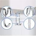 thumbnail image 4 of Shower Enclosure Wall Hook, 2 Piece Bathroom Shower Screen - Very Lightweight Bathroom Hook For Shower - Shower Door Storage (11Cm), 4 of 5