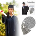 thumbnail image 1 of Graduation Rope Honor Rope Graduation in 2025 Graduate with Tassel Bachelor's Formal Dress Doctoral 67 Inches Long Blue and White, 1 of 5
