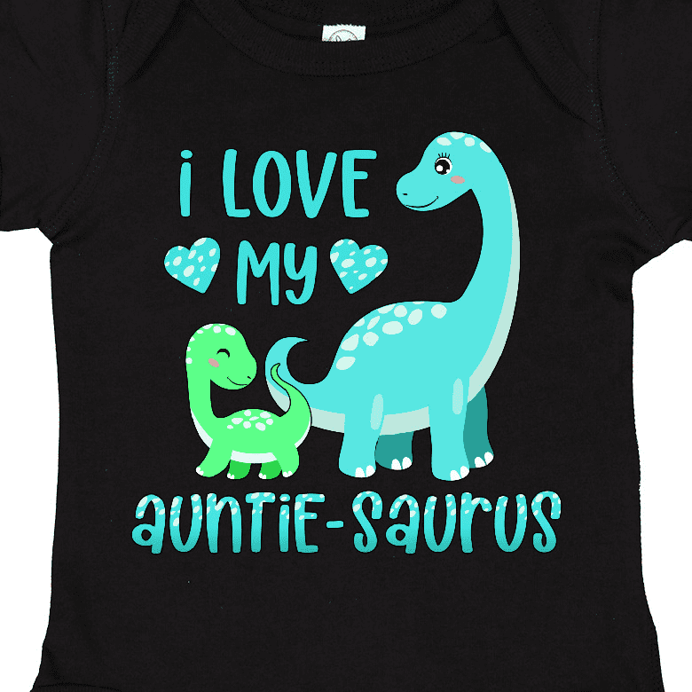 Inktastic I Love My Auntie-saurus Cute Brontosaurus Family Boys or Girls Baby Bodysuit