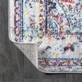 thumbnail image 3 of JONATHAN Y 5 x 8 Area Rug, Maras Vintage Medallion - Gray/Red/Turquoise, RES102A-5, 3 of 8