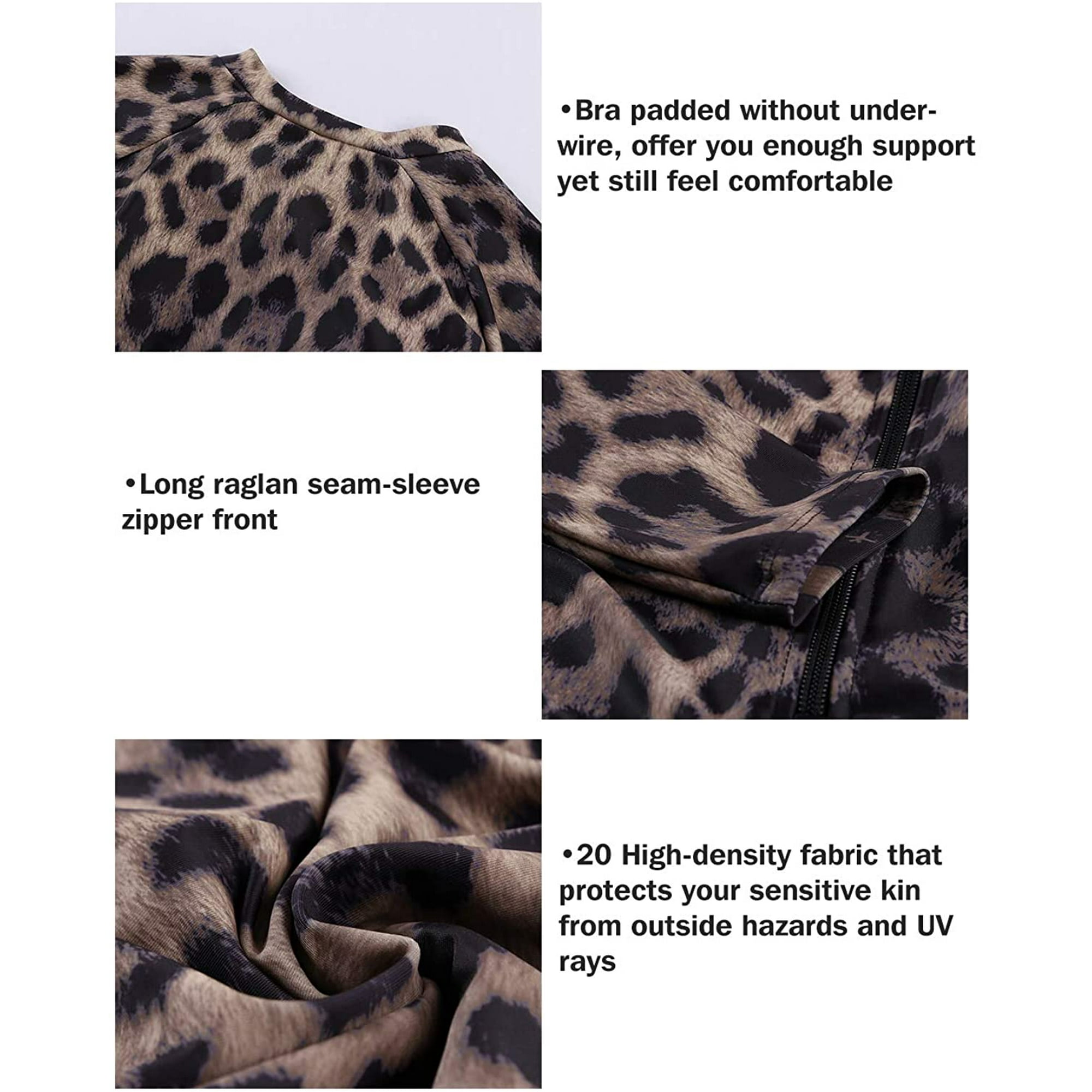 Womens Zip Front Printed Half Sleeve Long Sleeve One Piece Swimsuit Swimwear S Xxl Walmart Canada