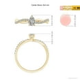 thumbnail image 3 of ANGARA Natural 0.4 Ct. Diamond Classic Engagement Ring in 14K Yellow Gold for Women (Ring Size: 3), 3 of 8