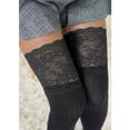thumbnail image 3 of Girls Ladies Women Keep Warm Thigh High Over The Knee Socks Long Stockings Knit Warm Stockings Sleep Stockings Tops And Tights Garter Set The Thighs Leg Fishnets Garter Belt Nylons Big Hole Fishnet, 3 of 3