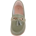 thumbnail image 2 of ABSOLUTE FOOTWEAR Womens Slip On Casual Leather Loafer Deck Boat Shoes Sandals - Mistletoe - US 7, 2 of 7