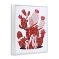 thumbnail image 2 of Stupell Industries Contemporary Modern Red Cacti White Framed Giclee Art, 24 x 30, by Ziwei Li, 2 of 7