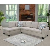 Ainehome Furniture 97"w L Shaped Sectional Sofa SET, Left Hand Facing - Grey