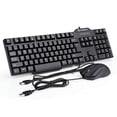 thumbnail image 1 of Wired Keyboard and Mouse Combo, Gofreetech Full-Size Keyboard and Mouse Combo with Optical 3 Button Mouse, USB Plug-and-Play, Compatible with Desktop,, 1 of 2