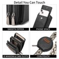 thumbnail image 2 of KALUNMA Small Crossbody Cell Phone Purse for Women, Vegan Leather Small Crossbody Bag Wallet Purse Coin Pouch, 2 of 6