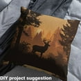 thumbnail image 2 of Homewish Wildlife Bear Print Fabric by the Yard 2 Yards, Jungle Pine Tree Sewing Fabric, Rustic Lodge Cabin Fabric for Sewing, Microfiber Bedroom Decor, 2 of 6