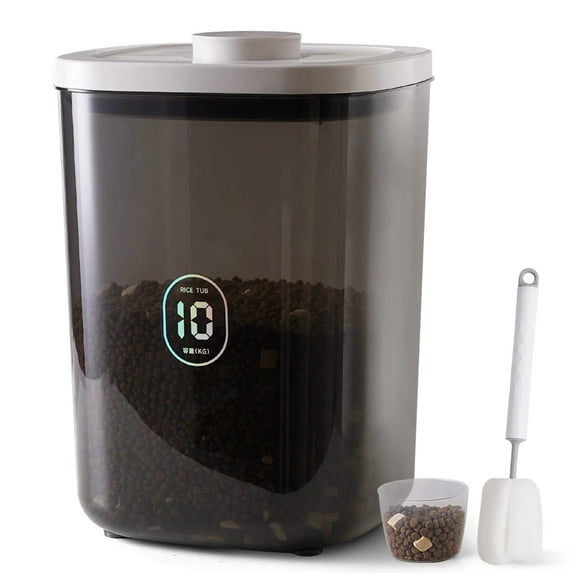 Dispensador de arroz LivLab AY-10KG-GREY 10L con vaso medidor