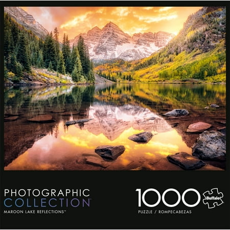 Buffalo Games Maroon Lake Reflections - 1000 Pieces Jigsaw Puzzle