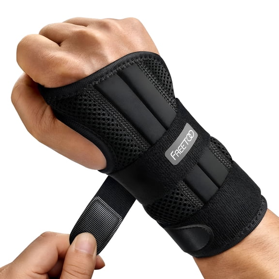 XIRQI Wrist Brace for Carpal Tunnel Relief Night Support,Maximum Support with 3 Stays Women Men Adjustable Splint Right Left Hands Tendonitis,Arthritis Sprains