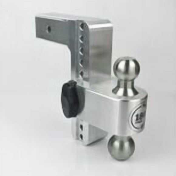 Weigh Safe Trailer Hitch Ball Mount LTB8-2.5 180 Degree; Fits 2-1/2 Inch Receiver; 18500 Gross Trailer Weight; Turnover; Adjustable; Stowable; 8 Inch Drop/9 Inch Rise