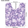 thumbnail image 6 of Coolnut Sea Turtle High Absorbent U-Shaped Contour Toilet Rugs Machine Washable,24"x20", 6 of 7