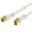 White, variant on 50FT Black RG6 Dual Shield Coaxial Cable – F-Type Male Extension Cord for HDTV, Cable TV, Satellite Dish, Antenna & Digital Audio/Video, Indoor/Outdoor High-Performance Use