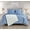 Blue, variant on The Complete Bed Bundle 8-Piece Luxury Bedding Set with Comforter, Shams, Sheets & Throw Blanket - Tan King/Cal-King Size