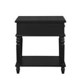 thumbnail image 4 of Powell Myles Single Drawer Indoor Side Table with Shelf, Black, 4 of 13