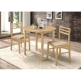 thumbnail image 2 of Bowery Hill 3-Piece Transitional Wood Dining Set with Drop Leaf in Natural, 2 of 20