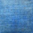 thumbnail image 1 of Ahgly Company Machine Washable Indoor Square Industrial Modern Blue Dress Blue Area Rugs, 7' Square, 1 of 7