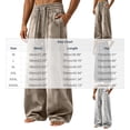 thumbnail image 3 of Vetsdori Mens Quick Dry Pants Open Bottom Athletic Pockets Pantalones Sport Elastic Waist Wide Leg Ice Silk Track Pants for Men Drawstring, 3 of 6