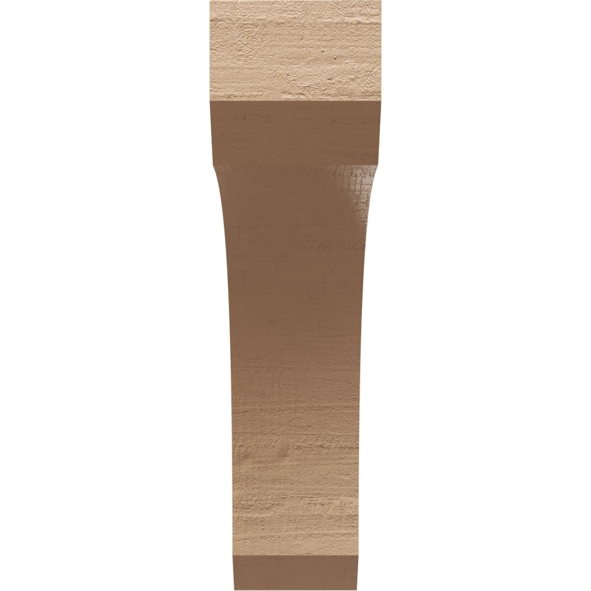 6"W x 24"D x 24"H Thin Legacy Rough Cedar Woodgrain TimberThane Corbel, Primed Tan