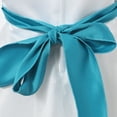 thumbnail image 7 of Little Girls Blue White Floral Hemline Dress 4/5, 7 of 7