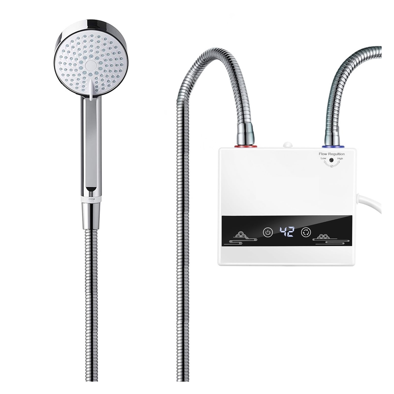 4600W Instant Tankless Water Heater Electric Heaters For Bathroom Hot Water Shower And Home Kitchen Faucet ,Safety Protections